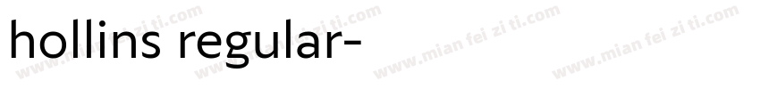 hollins regular字体转换